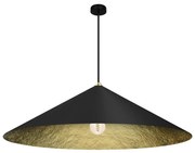Luster na lanku FUJI 1xE27/60W/230V pr. 90 cm čierna/zlatá