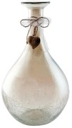 Dekoratívna sklenená váza s popraskaním - O21 * 38 cm