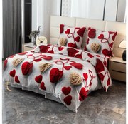 Obliečky mikroplyš VELHEART červené Rozmer obliečky: 70 x 80 cm | 140 x 200 cm