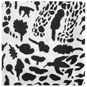 Servítky Oiva Toikka Cheetah 33x33cm, 20ks / čierno-biele