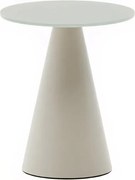 Okrúhly odkladací stolík so sklenenou doskou ø 35 cm Wilshire – Kave Home