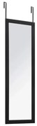 5five - Závesné zrkadlo na dvere CLASSIQUE 110x36 cm čierne