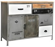 furniture-nabytek.cz - Masívna komoda Pinetown z mangového dreva, lakovaná, viacfarebná – 120×45×96 cm