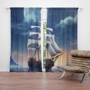 Sablio Záves Plachetnica medzi horami: 2ks 140x250cm