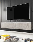 TV skrinka LED 140 cm závesná alebo stojaca betón Lowboard D