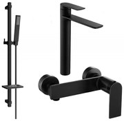 Mexen Zero DQ02 sprchová súprava, čierna - 71114DQ02-70