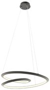 Redo 01-3378 - stmievateľný LED luster na lanku STORM LED/60W/230V, čierny