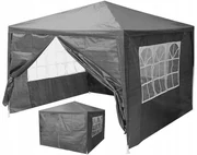 Záhradný altánok 4 steny 3x3 m  - sivá