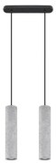 Sollux SL.0654 - Luster na lanku LUVO 2xGU10/40W/230V betón/čierna