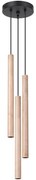Sollux SL.1268 - Luster na lanku PASTELO 3xG9/8W/230V drevo