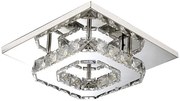 Stropné LED krištáľové svietidlo PLATON single square - 8W