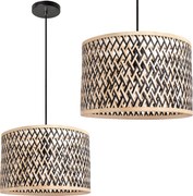 Toolight Natural, závesné stropné svietidlo 1xE27 APP1543-1CP, prírodná hnedá, OSW-01800