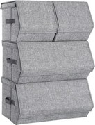Set stohovateľných boxov RLB22GY (4 ks)