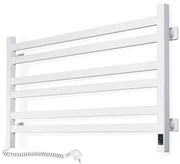 Kúpeľňový rebríkový radiátor s termostatom AVANGARD 300W/230V 50,6 cm IP44, biely, ľavý