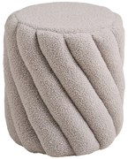 Sivý taburet z textílie buklé Sana – House Nordic