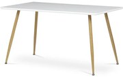 Autronic BONTEC Jedálenský stôl 140x80cm, mdf HT-W1214 WT Farba: Biela