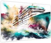 Obraz - Akvarelové more (90x60 cm)