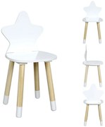 Biela detská stolička STAR