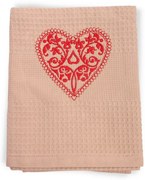 Utierka vaflová ľudové srdiečko