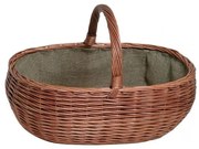 Prútený kôš na drevo s držadlom 40x65 cm