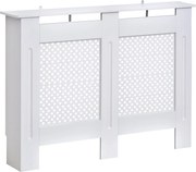 HOMCOM Kryt Radiátora, Nástenná Polička s Moderným Dizajnom MDF 111,5x19x82 cm | Aosom