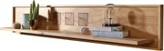 Dlhá nástenná dubová polica nad televízor, 178x22x30 cm