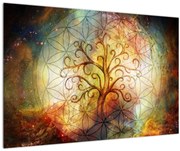 Abstraktný obraz stromu (90x60 cm)