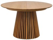 Okrúhly rozkladací jedálenský stôl s doskou v dubovom dekore ø 120 cm Osaka – House Nordic