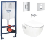 Závesný WC set do ľahkých stien / predstenová SAT Project SIKOGRSPRO010A