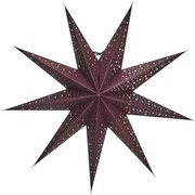 House Doctor Závesná svietiaca hviezda Point Star Burgundy 60 cm