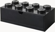 Úložná detská zásuvka LEGO s 8 gombíkmi Brick