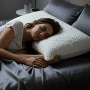 Vankúš z pamäťovej peny Azonelo výška 12 cm - poťah s hodvábom