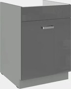 Kuchynská drezová skrinka Grey 60ZL, 60 cm%