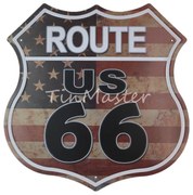 Ceduľa Route US 66 štít