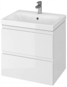 Cersanit Moduo, závesná skrinka pod umývadlo 60cm, biela, S929-010