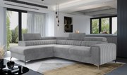 Rohová sedačka Laurite (sivá) (L)