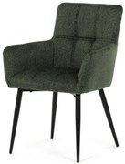 Jedálenská stolička Autronic 60x86 cm zelená látka DCH-P3146 GRN2