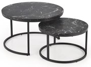 KONFERENČNÝ STOLÍK DAVINO ČIERNY MRAMOR + ČIERNY