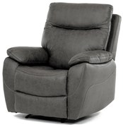 Polohovacie kreslo 4092 GREY3, vintage, sivá
