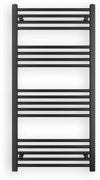 Erga Puerto, vykurovacie teleso 1200x600 mm, 562W, čierna matná, ERG-LAV-GRZE-BK-60120