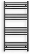 Erga Puerto, vykurovacie teleso 1200x600 mm, 562W, čierna matná, ERG-LAV-GRZE-BK-60120