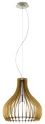 Eglo 61916 - Luster na lanku TINDORI 1xE27/60W/230V pr. 38 cm hnedá