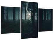 Obraz - Paprade v mesačnom svite (90x60 cm)