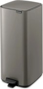 Sivý pedálový oceľový odpadkový kôš 30 l Bo – Brabantia