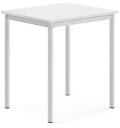 Stôl SONITUS, 700x600x760 mm, HPL - biela, biela