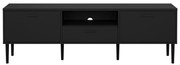 Čierny TV stolík 177x57 cm Media – Tvilum