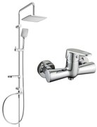 Mexen Sven sprchový set s dažďovou sprchou a sprchovou batériou Kama, chrómová, 72540262-00