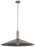 Luster na lanku CAPRI 1xE27/15W/230V pr. 70 cm antracit/šedá