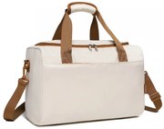 Konofactory Béžová prémiova príručná taška do lietadla "Deluxe" - M (35l)