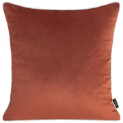 DEKORAČNÁ OBLIEČKA NA VANKÚŠ VELVET 45X45 CM TEHLOVÁ